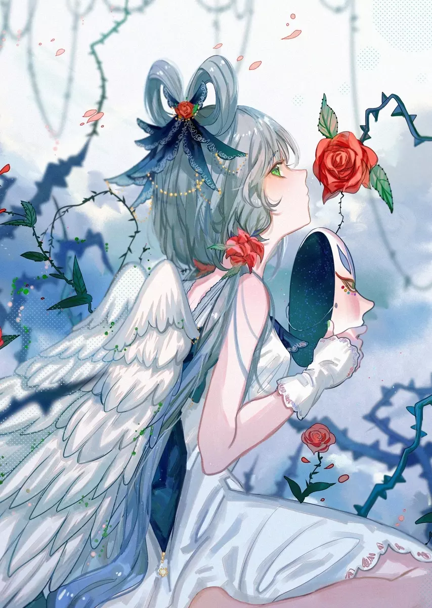 长着翅膀的性感动漫美少女